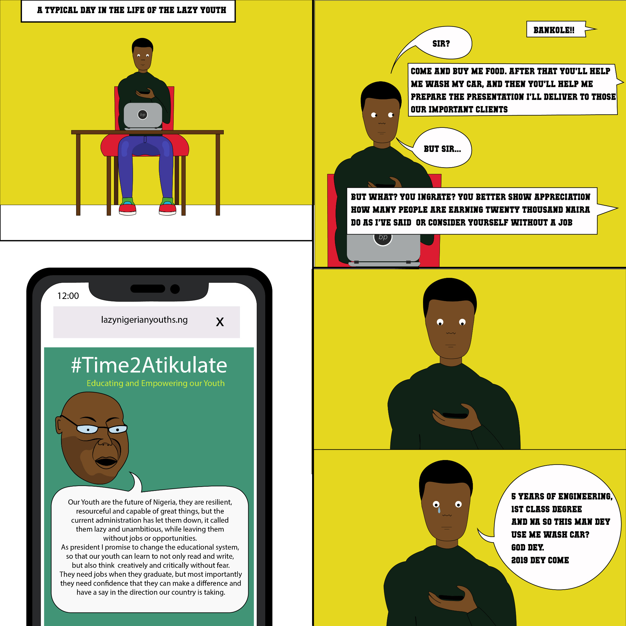 A comic illustrated for RDF Strategies